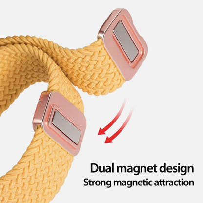 For Apple Watch Series 10 42mm DUX DUCIS Mixture Pro Series Magnetic Buckle Nylon Braid Watch Band(Sunny Color) - Watch Bands by DUX DUCIS | Online Shopping UK | buy2fix