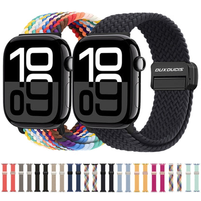 For Apple Watch SE 2023 44mm DUX DUCIS Mixture Pro Series Magnetic Buckle Nylon Braid Watch Band(Light Mint) - Watch Bands by DUX DUCIS | Online Shopping UK | buy2fix