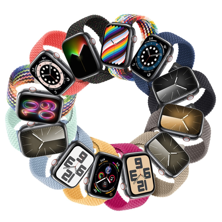 For Apple Watch Series 3 38mm DUX DUCIS Mixture Pro Series Magnetic Buckle Nylon Braid Watch Band(New Rainbow) - Watch Bands by DUX DUCIS | Online Shopping UK | buy2fix