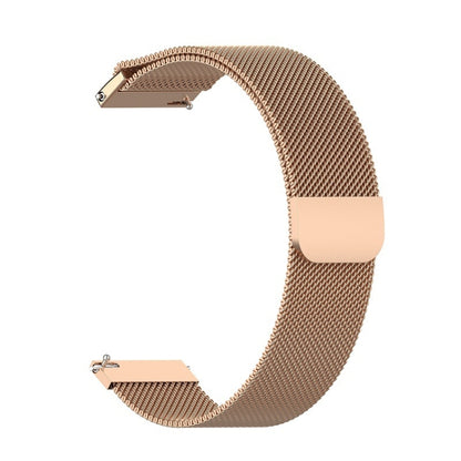 For Huami Amazfit GTS 20mm / Bip U Pro Milanese Magnetic Metal Watch Band(Rose Gold) - Watch Bands by buy2fix | Online Shopping UK | buy2fix
