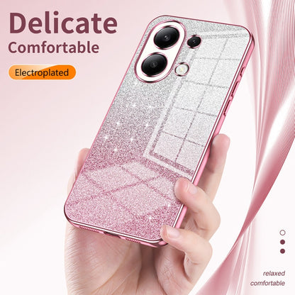 For Xiaomi Redmi K60 / K60 Pro Gradient Glitter Powder Electroplated Phone Case(Silver) - Xiaomi Cases by buy2fix | Online Shopping UK | buy2fix