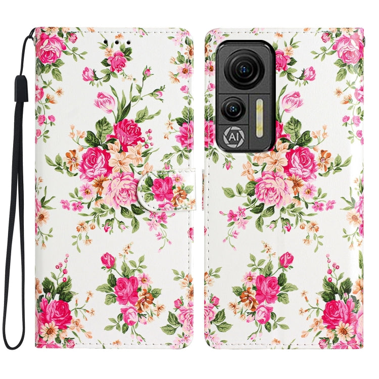 For Ulefone Note 14 Colored Drawing Leather Phone Case(Peonies) - Ulefone Cases by buy2fix | Online Shopping UK | buy2fix