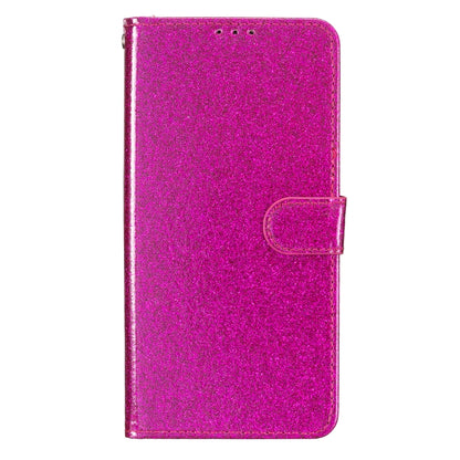 For Blackview A53 Pro Glitter Powder Flip Leather Phone Case(Rose Red) - More Brand by buy2fix | Online Shopping UK | buy2fix