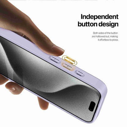 For iPhone 15 Pro Max DUX DUCIS Rafi II Series MagSafe Magnetic Holder RFID Phone Case(Purple) - iPhone 15 Pro Max Cases by DUX DUCIS | Online Shopping UK | buy2fix