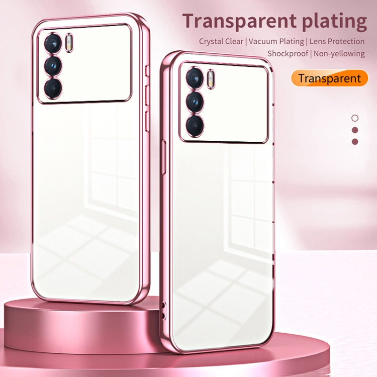 For OPPO K9 Pro Transparent Plating Fine Hole Phone Case(Green) - OPPO Cases by buy2fix | Online Shopping UK | buy2fix