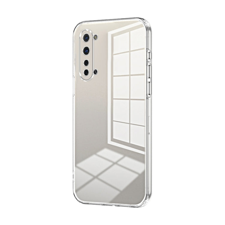 For OPPO Reno3 5G / Find X2 Lite Transparent Plating Fine Hole Phone Case(Transparent) - OPPO Cases by buy2fix | Online Shopping UK | buy2fix