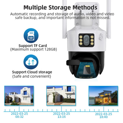 QX86 Motion Tracking Night Vision Smart Camera Supports Voice Intercom, Plug Type:EU Plug(White) - Wireless Camera by buy2fix | Online Shopping UK | buy2fix