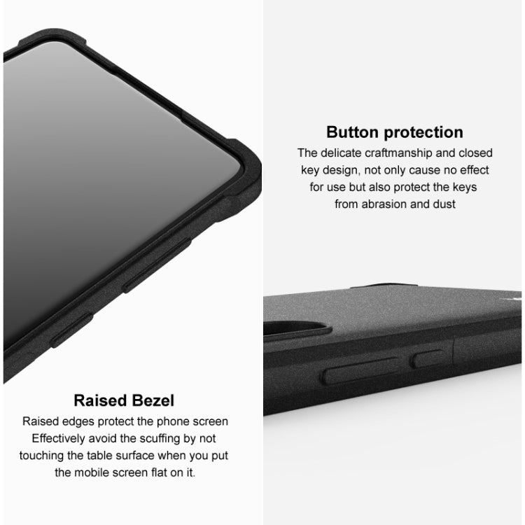 For Xiaomi Poco C65 4G/Redmi 13C 4G imak Shockproof Airbag TPU Phone Case(Matte Black) - 13C Cases by imak | Online Shopping UK | buy2fix