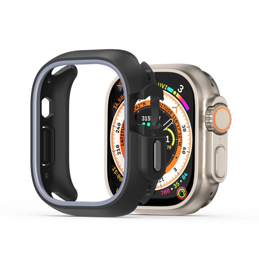 For Apple Watch Ultra 2 49mm / Ultra 49mm DUX DUCIS Bamo Series Hollow PC + TPU Watch Protective Case(Black+Grey) - Watch Cases by DUX DUCIS | Online Shopping UK | buy2fix