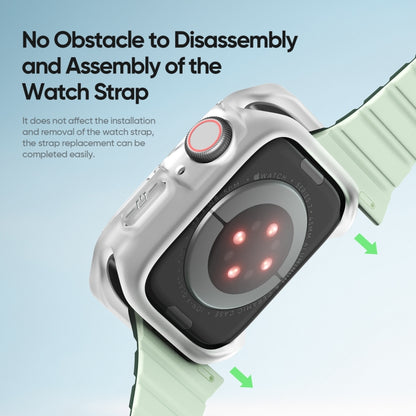 For Apple Watch 4 / 5 / 6 / SE 40mm DUX DUCIS Tamo Series Hollow PC + TPU Watch Protective Case(Transparent White) - Watch Cases by DUX DUCIS | Online Shopping UK | buy2fix