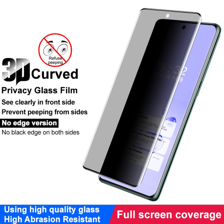 For OPPO Find X6 Pro 5G imak 3D Curved Privacy Full Screen Tempered Glass Film - OPPO Tempered Glass by imak | Online Shopping UK | buy2fix