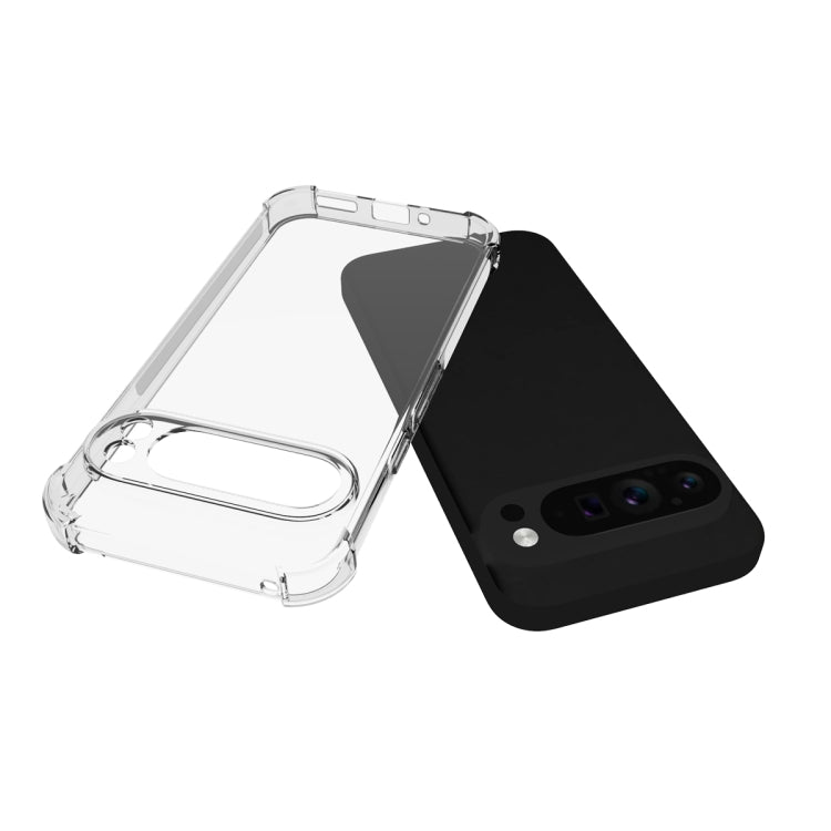 For Google Pixel 9 Pro XL Shockproof Non-slip Thickening TPU Phone Case(Transparent) - Google Cases by buy2fix | Online Shopping UK | buy2fix