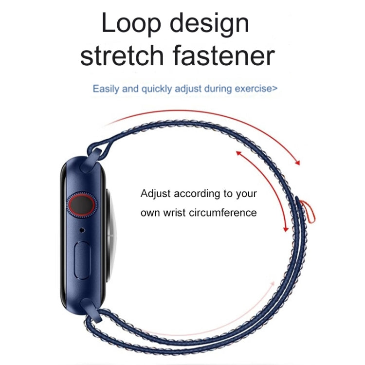 For Apple Watch Ultra 2 49mm Loop Nylon Watch Band(Storm Blue) - Watch Bands by buy2fix | Online Shopping UK | buy2fix