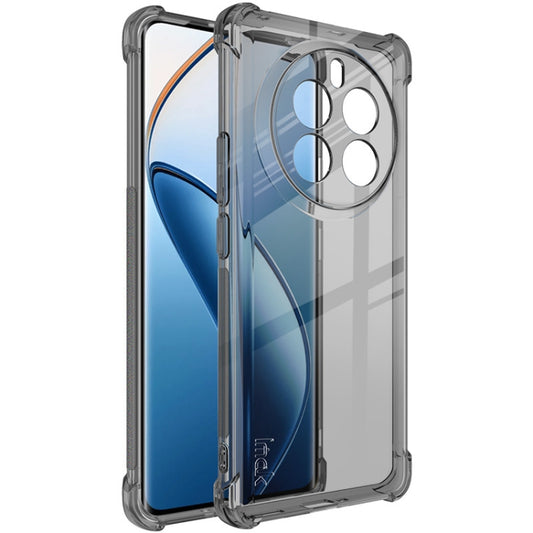 For Realme 12 Pro+ / 12 Pro imak Shockproof Airbag TPU Phone Case(Transparent Black) - Realme Cases by imak | Online Shopping UK | buy2fix