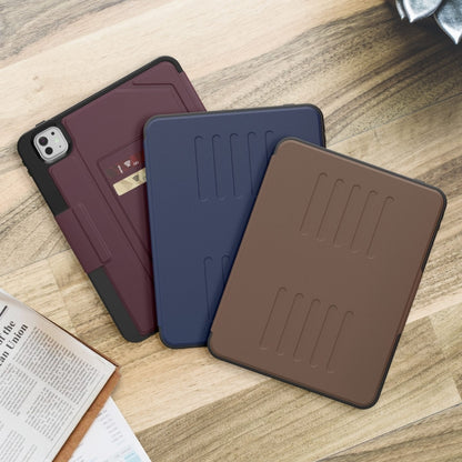 For iPad Pro 11 2024 Notebook Magnetic Leather Tablet Case(Brown) - iPad Pro 11 2024 Cases by buy2fix | Online Shopping UK | buy2fix