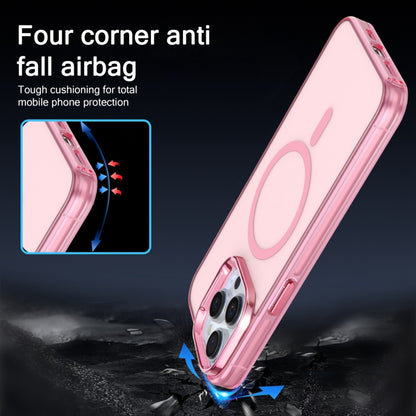 For iPhone 15 Pro Electroplated IMD Magsafe PC Hybrid TPU Phone Case(Pink) - iPhone 15 Pro Cases by buy2fix | Online Shopping UK | buy2fix