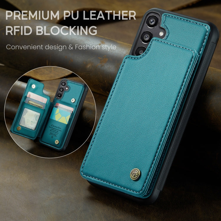 For Samsung Galaxy A15 CaseMe C22 Litchi Texture RFID Anti-theft Leather Phone Case(Green) - Galaxy Phone Cases by CaseMe | Online Shopping UK | buy2fix