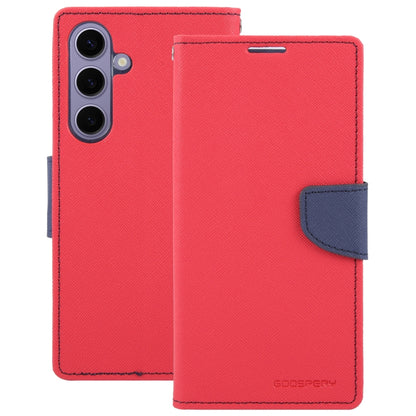 For Samsung Galaxy S24+ 5G GOOSPERY FANCY DIARY Cross Texture Leather Phone Case(Red) - Galaxy S24+ 5G Cases by GOOSPERY | Online Shopping UK | buy2fix