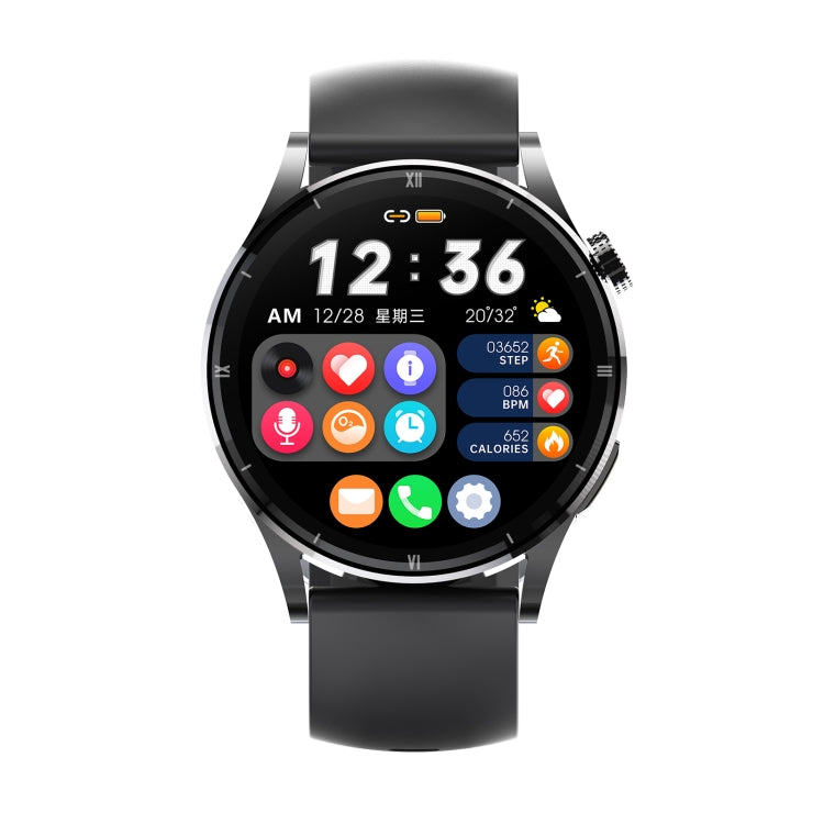 DM14 1.32 inch BT5.2 Smart Sport Watch, Support Bluetooth Call / Sleep / Blood Oxygen / Temperature / Heart Rate / Blood Pressure Health Monitor(Black) - Smart Watches by buy2fix | Online Shopping UK | buy2fix