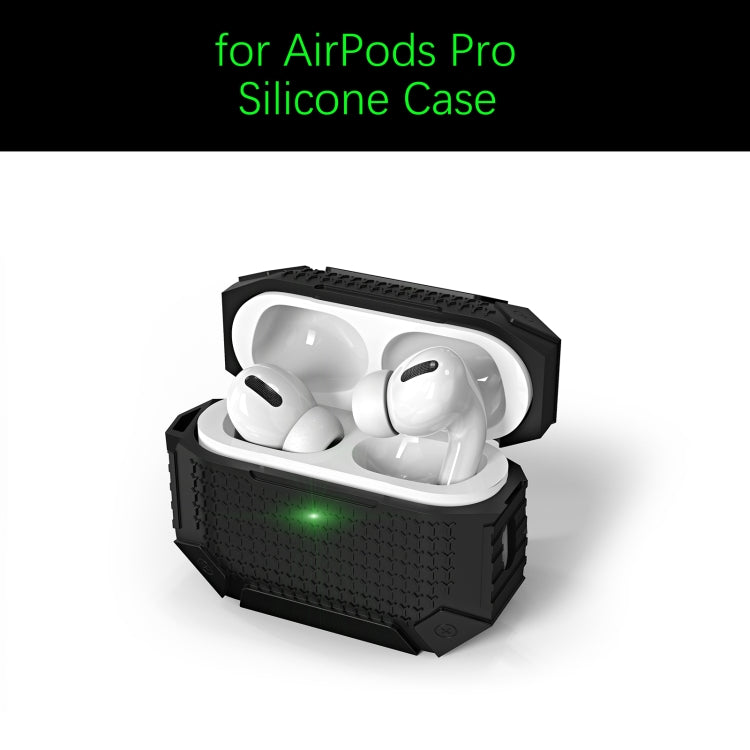 For AirPods 3 Wireless Earphones Shockproof Armor Silicone Protective Case(Blue) - For AirPods 3 by buy2fix | Online Shopping UK | buy2fix