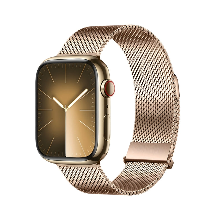 For Apple Watch SE 40mm DUX DUCIS Milanese Pro Series Stainless Steel Watch Band(Gold) - Watch Bands by DUX DUCIS | Online Shopping UK | buy2fix