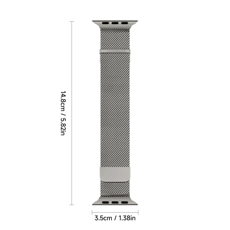 For Apple Watch Series 2 42mm DUX DUCIS Milanese Pro Series Stainless Steel Watch Band(Graphite) - Watch Bands by DUX DUCIS | Online Shopping UK | buy2fix