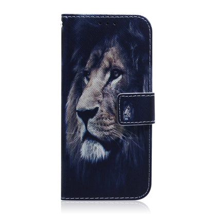 For Google Pixel 9 Coloured Drawing Flip Leather Phone Case(Lion) - Google Cases by buy2fix | Online Shopping UK | buy2fix