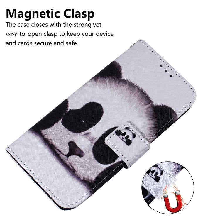 For Google Pixel 9 Coloured Drawing Flip Leather Phone Case(Panda) - Google Cases by buy2fix | Online Shopping UK | buy2fix