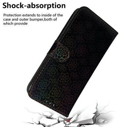 For Google Pixel 9 Pro Colorful Magnetic Buckle Leather Phone Case(Black) - Google Cases by buy2fix | Online Shopping UK | buy2fix