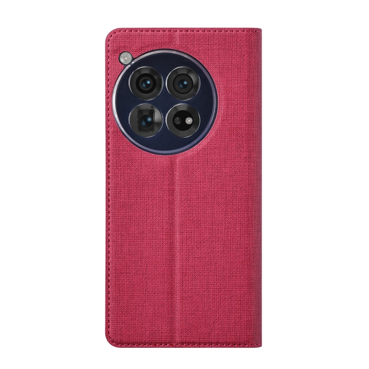 For OnePlus 12 ViLi DMX Series Shockproof TPU + PU Leather Magnetic Attraction Horizontal Flip Case(Rose Red) - OnePlus Cases by ViLi | Online Shopping UK | buy2fix