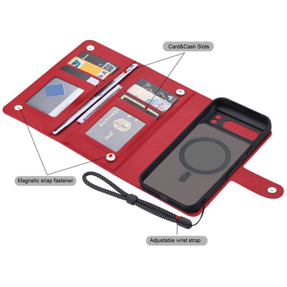 For Google Pixel 8 Pro ViLi GHA Series Shockproof MagSafe RFID Leather Attraction Horizontal Flip Phone Case(Red) - Google Cases by ViLi | Online Shopping UK | buy2fix