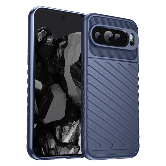 For Google Pixel 9 Pro 5G Thunderbolt Shockproof TPU Phone Case(Blue) - Google Cases by buy2fix | Online Shopping UK | buy2fix