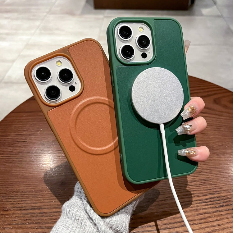 For iPhone 11 Pro Max 2 in 1 MagSafe Magnetic Silicone Leather Phone Case(Green) - iPhone 11 Pro Max Cases by buy2fix | Online Shopping UK | buy2fix