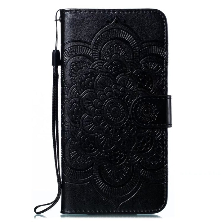 For Google Pixel 9 Pro Sun Mandala Embossing Pattern Phone Leather Case(Black) - Google Cases by buy2fix | Online Shopping UK | buy2fix