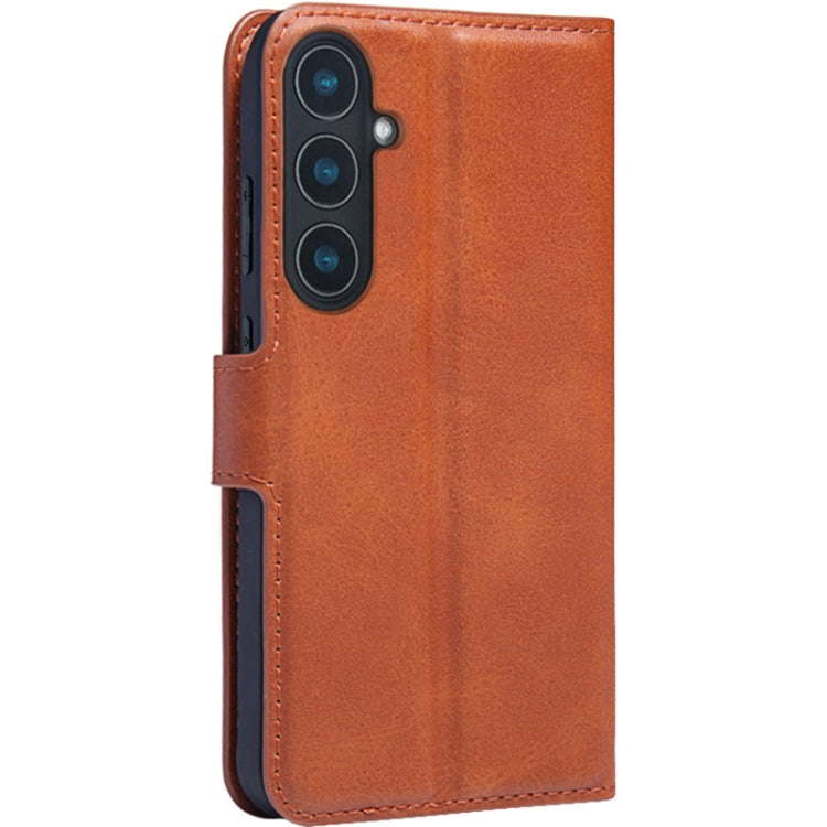 For Samsung Galaxy S24 5G IMAK Count Series Flip Leather Phone Case(Brown) - Galaxy S24 5G Cases by imak | Online Shopping UK | buy2fix