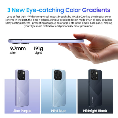 [HK Warehouse] Blackview WAVE 6C, 2GB+32GB, 6.5 inch Android 13 Unisoc SC9863A Octa Core up to 1.6GHz, Network: 4G, OTG(Purple) - Blackview by Blackview | Online Shopping UK | buy2fix