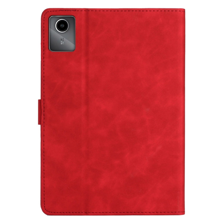 For Lenovo Tab M11/Xiaoxin Pad 11 2024 Coconut Tree Embossed Smart Leather Tablet Case(Red) - Lenovo by buy2fix | Online Shopping UK | buy2fix