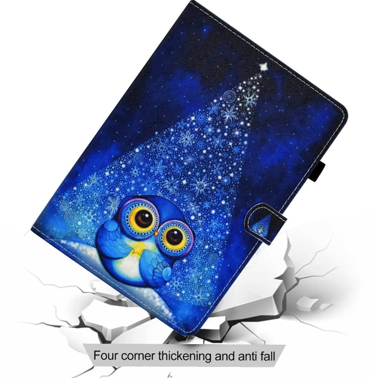 For Lenovo Tab M11 / Xiaoxin Pad 11 2024 Colored Drawing Stitching Smart Leather Tablet Case(Night Sky Owl) - Lenovo by buy2fix | Online Shopping UK | buy2fix