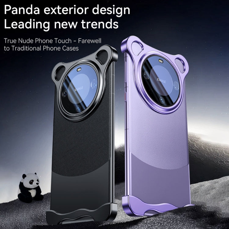 For Huawei Mate 60 Pro Frameless Metal Corner Pad Phone Case with Lens Film(Silver) - Huawei Cases by buy2fix | Online Shopping UK | buy2fix