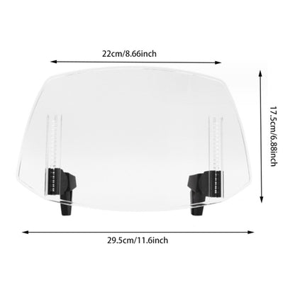 For Kawasaki / Honda / BMW / Yamaha Motorcycle Adjustable Windshield(Transparent) - Others by buy2fix | Online Shopping UK | buy2fix