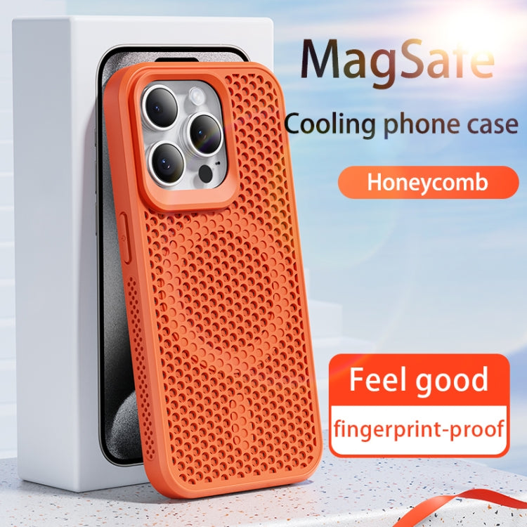 For iPhone 16 Pro Max MagSafe Magnetic Heat Dissipation Phone Case(Dark Blue) - iPhone 16 Pro Max Cases by buy2fix | Online Shopping UK | buy2fix