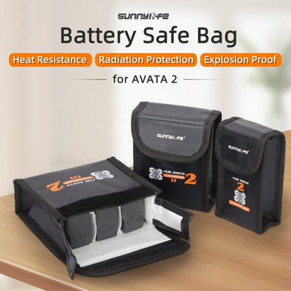 For DJI Avata 2 Sunnylife Battery Explosion-proof Safe Bag Protective Li-Po Safe Bag(For 3pcs Batteries) -  by Sunnylife | Online Shopping UK | buy2fix