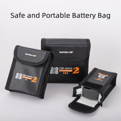 For DJI Avata 2 Sunnylife Battery Explosion-proof Safe Bag Protective Li-Po Safe Bag(For 3pcs Batteries) -  by Sunnylife | Online Shopping UK | buy2fix