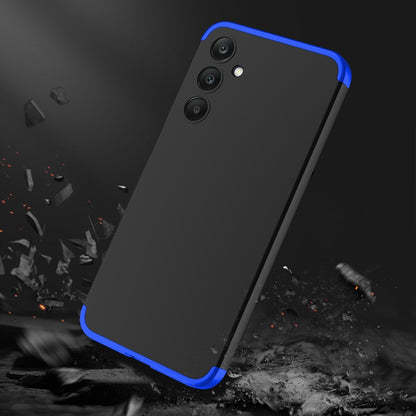 For Samsung Galaxy A25 4G GKK Three Stage Splicing Full Coverage PC Phone Case(Black Blue) - Galaxy Phone Cases by GKK | Online Shopping UK | buy2fix