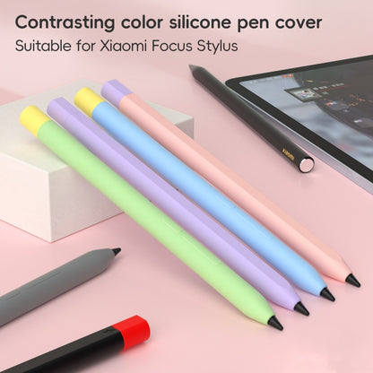For Xiaomi Focus Pen III Stylus Pen Contrast Color Silicone Protective Case(Green) - Pencil Accessories by buy2fix | Online Shopping UK | buy2fix