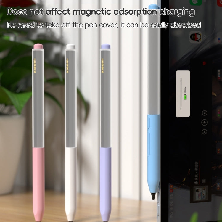 For Xiaomi Focus Pen III Stylus Pen Jelly Style Translucent Silicone Protective Case(Sky Blue) - Pencil Accessories by buy2fix | Online Shopping UK | buy2fix