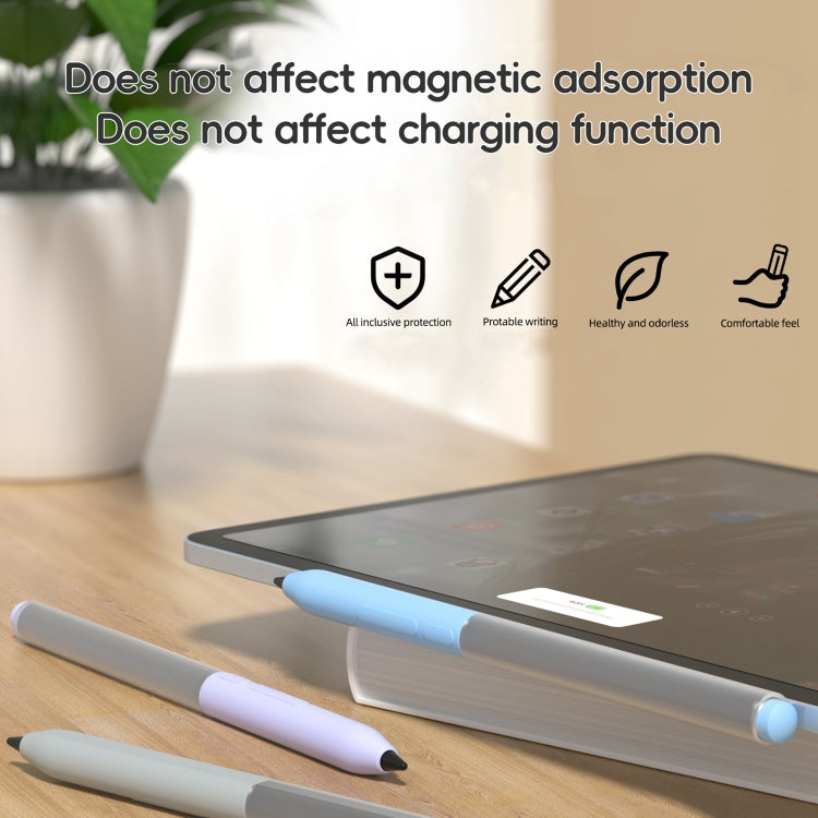 For Xiaomi Focus Pen III Stylus Pen Jelly Style Translucent Silicone Protective Case(Grey) - Pencil Accessories by buy2fix | Online Shopping UK | buy2fix