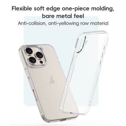 For iPhone 16 Pro Max ZGA Clear TPU Shockproof Phone Case(Transparent) - iPhone 16 Pro Max Cases by ZGA | Online Shopping UK | buy2fix