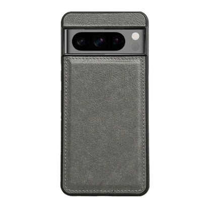 For Google Pixel 9 Pro XL Cowhide Texture Back Cover Phone Case(Grey) - Google Cases by buy2fix | Online Shopping UK | buy2fix