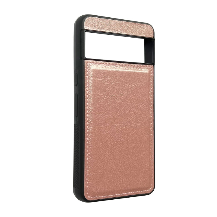 For Google Pixel 9 Pro XL Cowhide Texture Back Cover Phone Case(Rose Gold) - Google Cases by buy2fix | Online Shopping UK | buy2fix